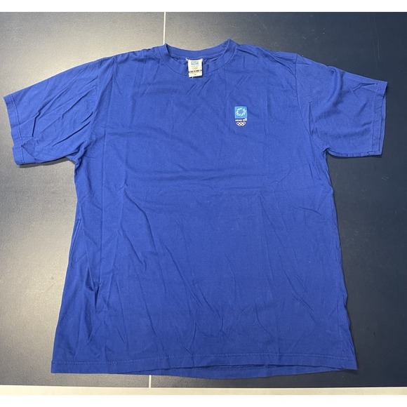 The Unbranded Brand Other - Vintage 2004 Aohna Greece Olympics Shirt Blue XL